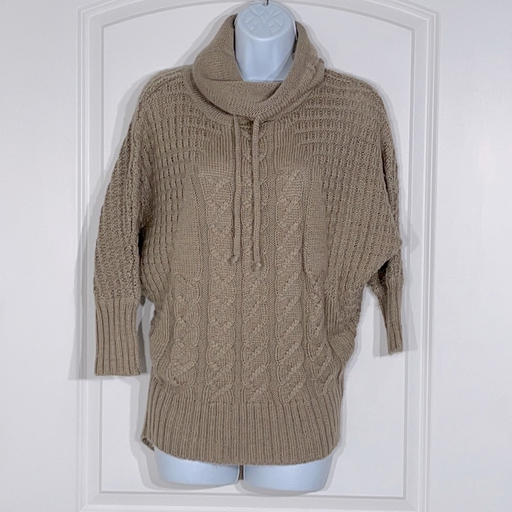 Ruby Moon Cable Knit Cowl Neck - image 1